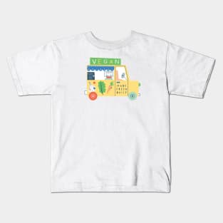 Vegan Food Truck Kids T-Shirt